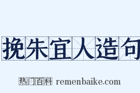 挽朱宜人造句是什么意思的图片